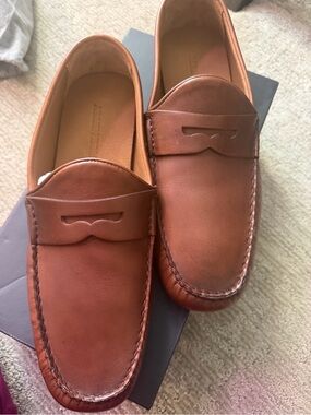Allen Edmonds Men's Tan Leather Penny Loafers